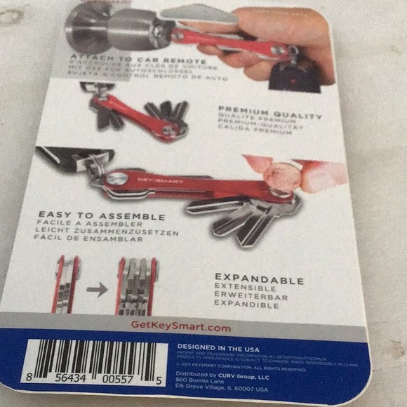 Compact Key Holder ideal to keep your keys in one spot new in box in blue - Picture 2 of 2